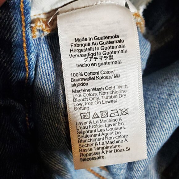 Baggy Tapered Jeans in Whitwell Wash size 25P - Picture 14 of 16